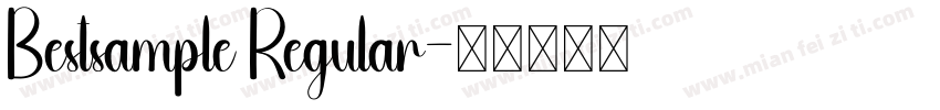 Bestsample Regular字体转换
